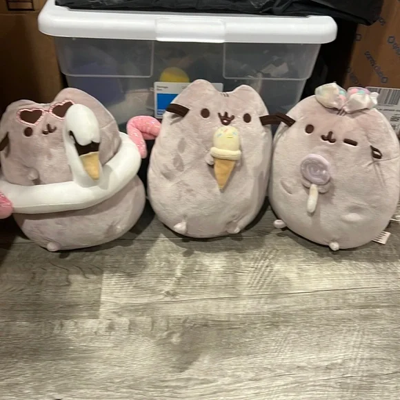 Pusheen Toys Veuc 3 Pusheen Inch Plush Beach Lollipop Ice Cream Cone Poshmark